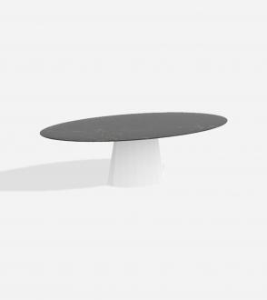 Table Ankara Ovale - 250x120x76 cm - Plateau Marbre St Laurent