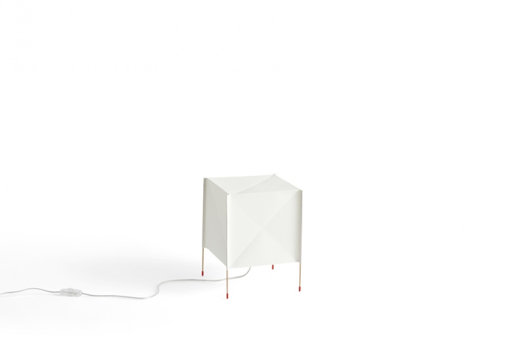 Lampadaire blanc en caoutchouc Paper Cube - HAY