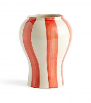 Vase Sobremesa stripe - Rouge