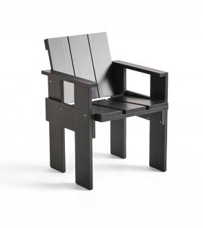 Crate dining chair - Noir