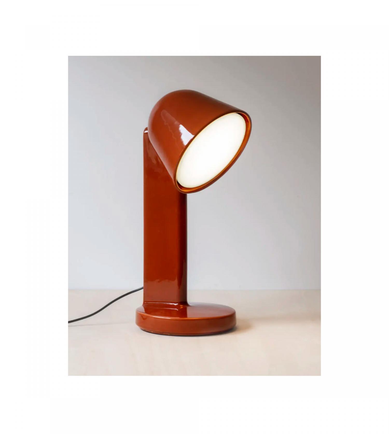 Lampe de table Céramique Flos rouge