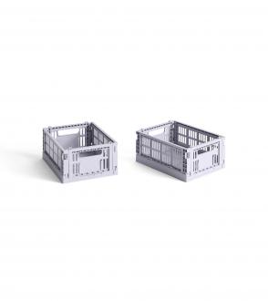 Lot de 2 Mini cagettes -...